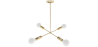 Buy Modern pendant chandelier, brass - Senay Gold 60237 at MyFaktory