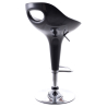 Buy Swivel Chromed Modern Bar Stool - Height Adjustable Pink 49736 in the United Kingdom