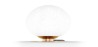 Buy Table lamp in vintage style, brass and glass - Ballon Gold 60238 home delivery