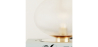 Buy Table lamp in vintage style, brass and glass - Ballon Gold 60238 - in the UK