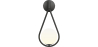 Buy Wall lamp in scandinavian style, glass - Drop Black 60240 - in the UK