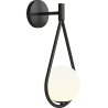 Buy Wall lamp in scandinavian style, glass - Drop Black 60240 at MyFaktory