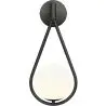 Buy Wall lamp in scandinavian style, glass - Drop Black 60240 - in the UK