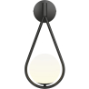Buy Wall lamp in scandinavian style, glass - Drop Black 60240 - in the UK
