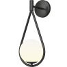 Buy Wall lamp in scandinavian style, glass - Drop Black 60240 - prices