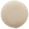 Buy Pouffe Stool in Boho Bali Style, Wood and Cotton - Isabella Bali Ivory 60262 - prices
