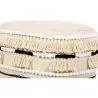 Buy Pouffe Stool in Boho Bali Style, Wood and Cotton - Jessie Bali Cream 60266 home delivery
