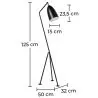 Buy Floor Lamp Grett  - Metal Black 58260 home delivery