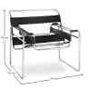 Buy Vasyl Chair - Premium Leather Black 16816 - in the UK