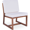 Buy Garden Armchair in Boho Bali Design, Wood and Canvas - Bayen White 60299 at MyFaktory