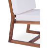 Buy Garden Armchair in Boho Bali Design, Wood and Canvas - Bayen White 60299 with a guarantee