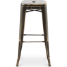 Buy Bar Stool – Industrial Style – Steel – 76 cm – Metalix Metallic bronze 60148 - in the UK