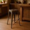 Buy Bar Stool – Industrial Style – Steel – 76 cm – Metalix Metallic bronze 60148 in the United Kingdom