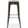 Buy Bar Stool – Industrial Style – Steel – 76 cm – Metalix Metallic bronze 60148 - in the UK