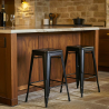 Buy Bistrot Metalix Stool  Matte Metal - 60cm - New edition Black 60324 - prices