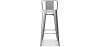 Buy Bar Stool with Backrest - Industrial Design - 76cm - New Edition - Metalix Steel 60325 - prices