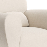 Buy Armchair with Armrests - Upholstered in Boucle Fabric -Verona White 60329 with a guarantee