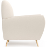 Buy Armchair with Armrests - Upholstered in Boucle Fabric -Verona White 60329 - prices