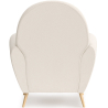 Buy Armchair with Armrests - Upholstered in Boucle Fabric -Verona White 60329 - prices