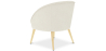 Buy White boucle accent chair - upholstered - Oirna White 60332 in the United Kingdom