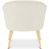 Buy White boucle accent chair - upholstered - Oirna White 60332 - in the UK