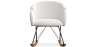 Buy Rocking armchair upholstered in white boucle - Frida  White 60334 in the United Kingdom