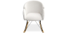 Buy Rocking armchair upholstered in white boucle - Frida  White 60334 with a guarantee