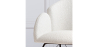 Buy Rocking armchair upholstered in white boucle - Frida  White 60334 - in the UK