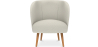 Buy White Boucle armchair - upholstered - Perkin  White 60335 in the United Kingdom
