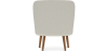 Buy White Boucle armchair - upholstered - Perkin  White 60335 at MyFaktory