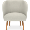 Buy White Boucle armchair - upholstered - Perkin  White 60335 at MyFaktory