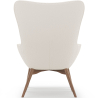 Buy Upholstered armchair in white boucle with a footrest - Wub White 60336 in the United Kingdom