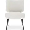 Buy White boucle upholstered dining chair - Hebay White 60337 in the United Kingdom