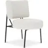 Buy White boucle upholstered dining chair - Hebay White 60337 - in the UK