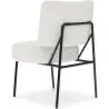 Buy White boucle upholstered dining chair - Hebay White 60337 - in the UK