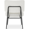 Buy White boucle upholstered dining chair - Hebay White 60337 - in the UK