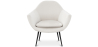 Buy Upholstered boucle accent chair in white - Uby White 60339 home delivery