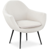 Buy Upholstered boucle accent chair in white - Uby White 60339 at MyFaktory