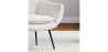 Buy Upholstered boucle accent chair in white - Uby White 60339 in the United Kingdom
