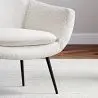 Buy Upholstered boucle accent chair in white - Uby White 60339 - prices