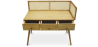 Buy Desk in Cannage Style, Mango and Oak - Maya Natural wood 60348 in the United Kingdom