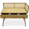 Buy Desk in Cannage Style, Mango and Oak - Maya Natural wood 60348 at MyFaktory