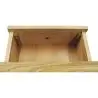 Buy Desk in Cannage Style, Mango and Oak - Maya Natural wood 60348 - in the UK