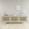 Buy Wooden Sideboard - Vintage TV Cabinet Design - Monay Natural wood 60351 - prices