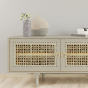 Buy Wooden Sideboard - Vintage TV Cabinet Design - Monay Natural wood 60351 at MyFaktory