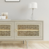 Buy Wooden Sideboard - Vintage TV Cabinet Design - Monay Natural wood 60351 in the United Kingdom