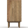 Buy Natural Wood Sideboard - Boho Bali Design - Gaws Black 60364 in the United Kingdom
