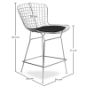 Buy Wiren Bar Stool Black 16447 in the United Kingdom
