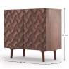 Buy Wooden Sideboard - Boho Bali Design - Utra Natural wood 60371 - in the UK