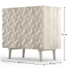 Buy Wooden Sideboard - Boho Bali Design - White -  Waya White 60373 - in the UK